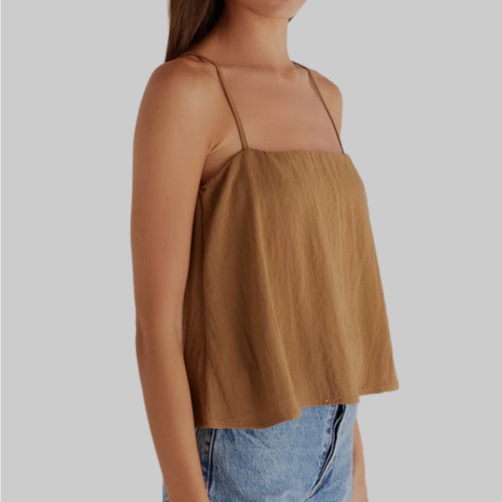 Z Supply Brown 2 piece set with Wide-Leg Pant and Tank Top - Picture 5 of 11
